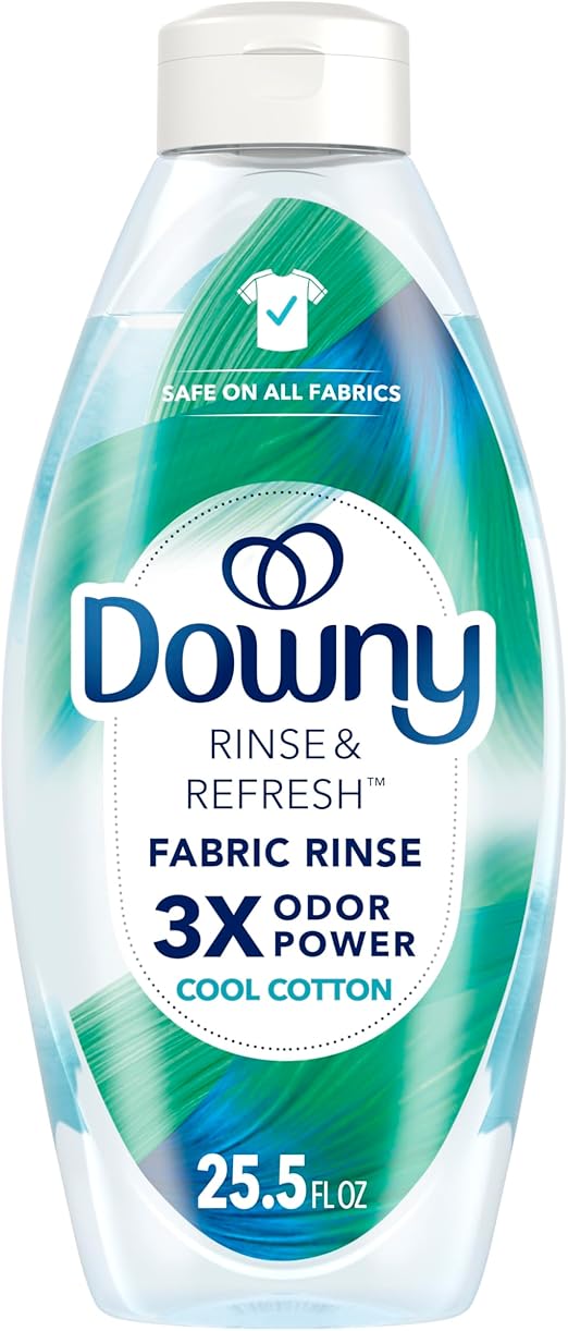 Downy Liquid Rinse & Refresh - Enjuague de Tela con Aroma de Algodón Fresco, 25 oz