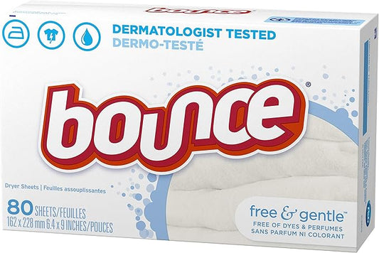 Bounce Free & Gentle Toallas de Secadora - 80 Piezas