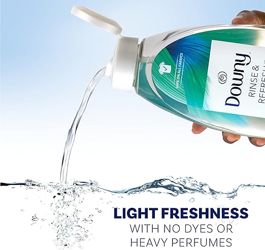 Downy Liquid Rinse & Refresh - Enjuague de Tela con Aroma de Algodón Fresco, 25 oz
