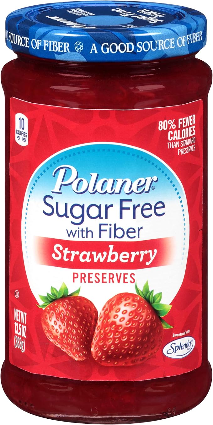Mermelada de Fresa Polaner Sin Azúcar - 382g